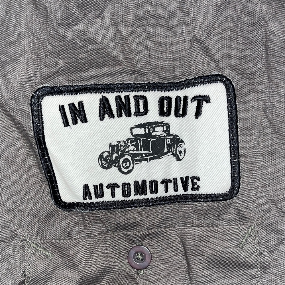 Spirit Halloween Funny Mechanic Shirt and Hat - Picture 3 of 7